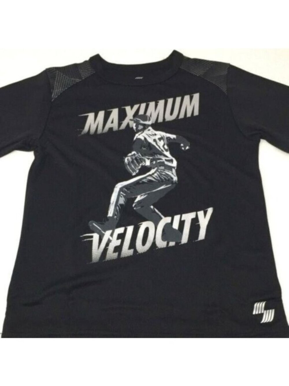 Boys Childrens Place Boy SML 5/6 Crew Top Black SS Maximum Velocity NWT - Picture 8 of 8